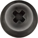 7mmx13mm Black Nylon Upper Cover & Spoiler Push-Type Retainer, 12mm Head