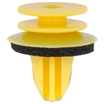 13mm Yellow Nylon Door Trim Panel Retainer with Sealer, 17mm Head