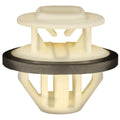 White Nylon Rocker Molding Clip with Sealer, 28mm Head