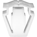 White Nylon Bumper & Side Air Baffle Retaining Clip, 15.3mmx18.3mm Head
