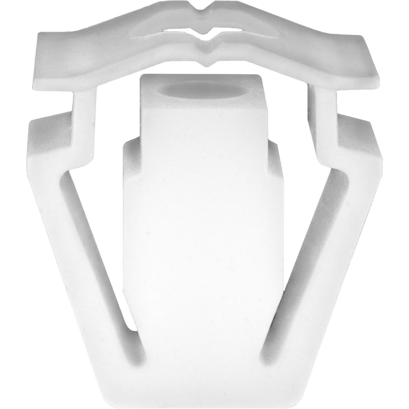 White Nylon Bumper & Side Air Baffle Retaining Clip, 15.3mmx18.3mm Head