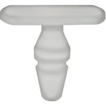 13.3mm White Nylon Scuff Plate Retainer, 9.5mmx16.5mm Head