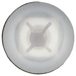 M4.8 White Nylon Screw Grommet with Sealer, 16mm Head
