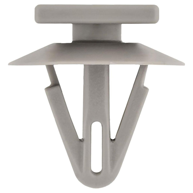 8mmx12mm Gray Nylon Rocker Panel Molding Clip, 17mm Head