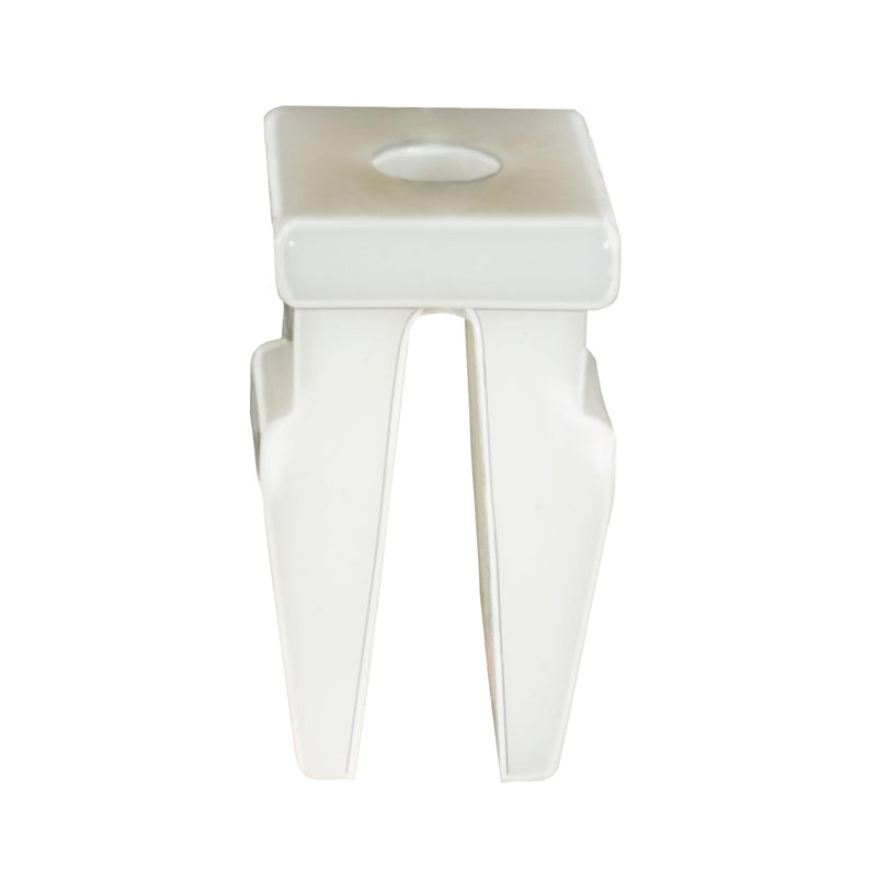 M3.5 White Nylon Bumper Grommet, 8mmx10mm Head