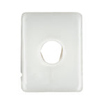 M3.5 White Nylon Bumper Grommet, 8mmx10mm Head