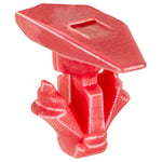 8mm Red Nylon Weatherstrip Retainer, 5mmx15mm Head