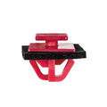 10mm Red Nylon Molding Clip with Sealer, 10mmx12mm Top Head Size