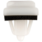 14mm White Nylon Molding Clip with Sealer, 17mmx25mm Head