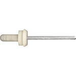 4mm Specialty Rivet with Cap, .8mm-2.4mm Grip, Aluminum Body, Steel Mandrel