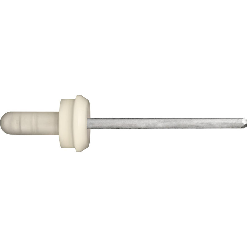 4mm Specialty Rivet with Cap, .8mm-2.4mm Grip, Aluminum Body, Steel Mandrel