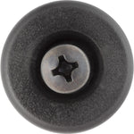 27mm Black Nylon Rear Bumper Retainer with Sealer And Ss Screw, 22mm Head