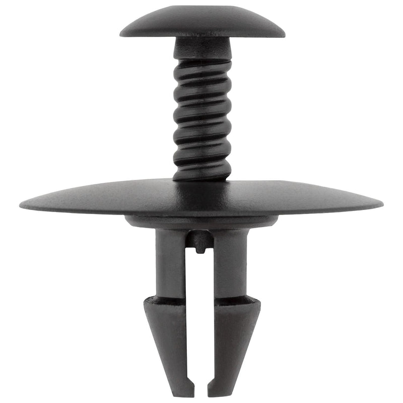 8.5mmx17mm Black Nylon Rocker Panel Molding Push-Type Retainer, 30.5mm Head