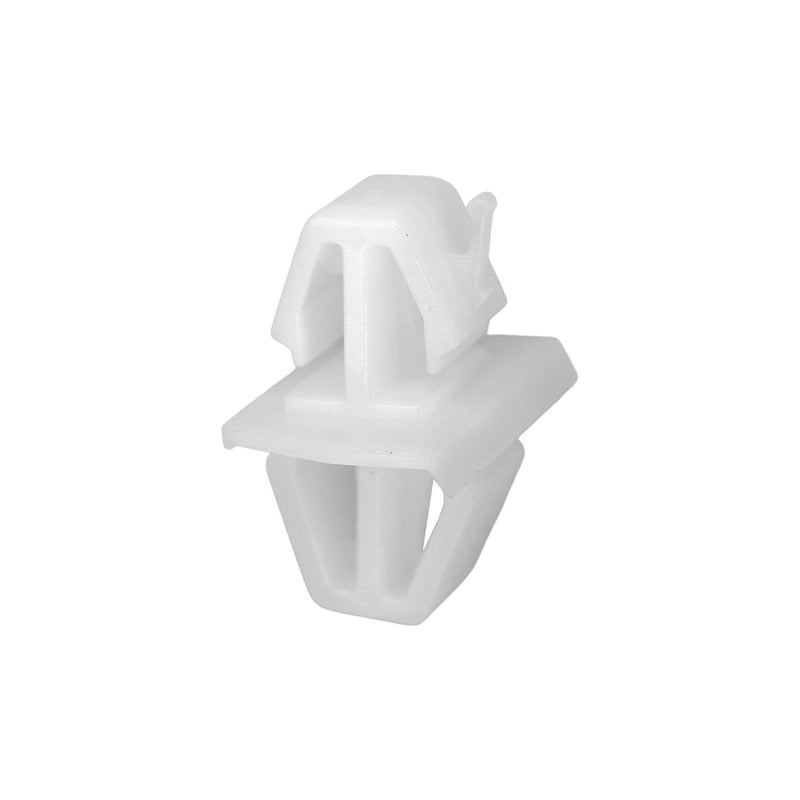 White Nylon Molding Clip, 24mm Overall Height