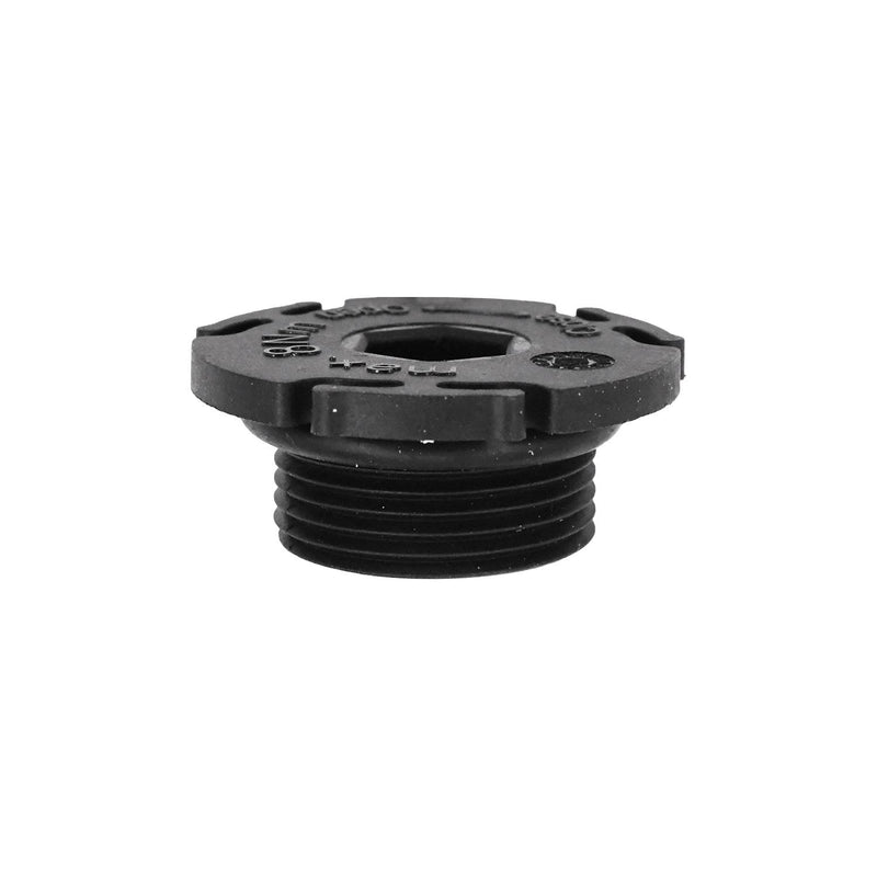 11mm Plastic Oil Drain Plug with Rubber Gasket, 36mm Head, Black