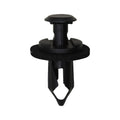 8mmx21mm Black Nylon Push Type Retainer, 15mm Head