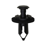 8mmx21mm Black Nylon Push Type Retainer, 15mm Head
