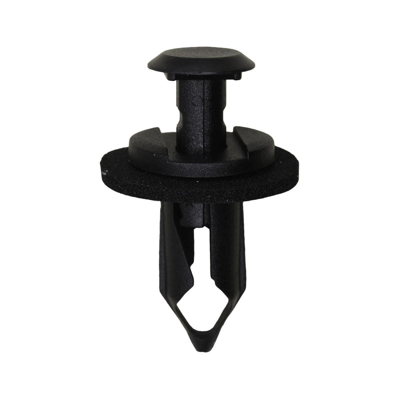 8mmx21mm Black Nylon Push Type Retainer, 15mm Head