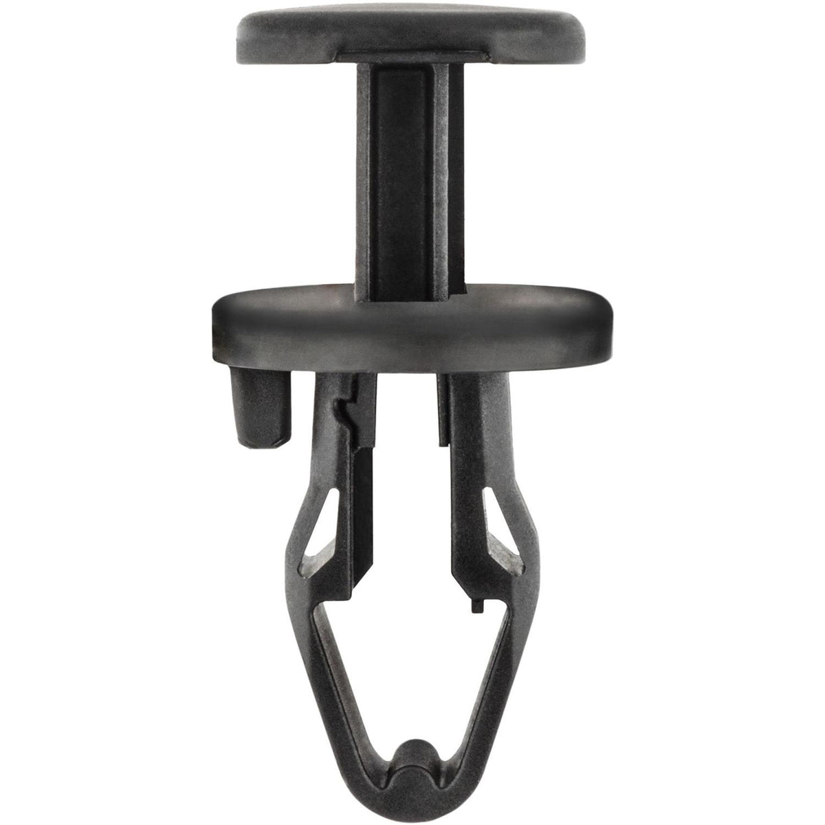 8mmx11mmx18mm Black Nylon Push-Type Retainer, 14mm Head