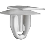 14mm White Nylon Molding Clip, 14mmx20mm Top Head Size