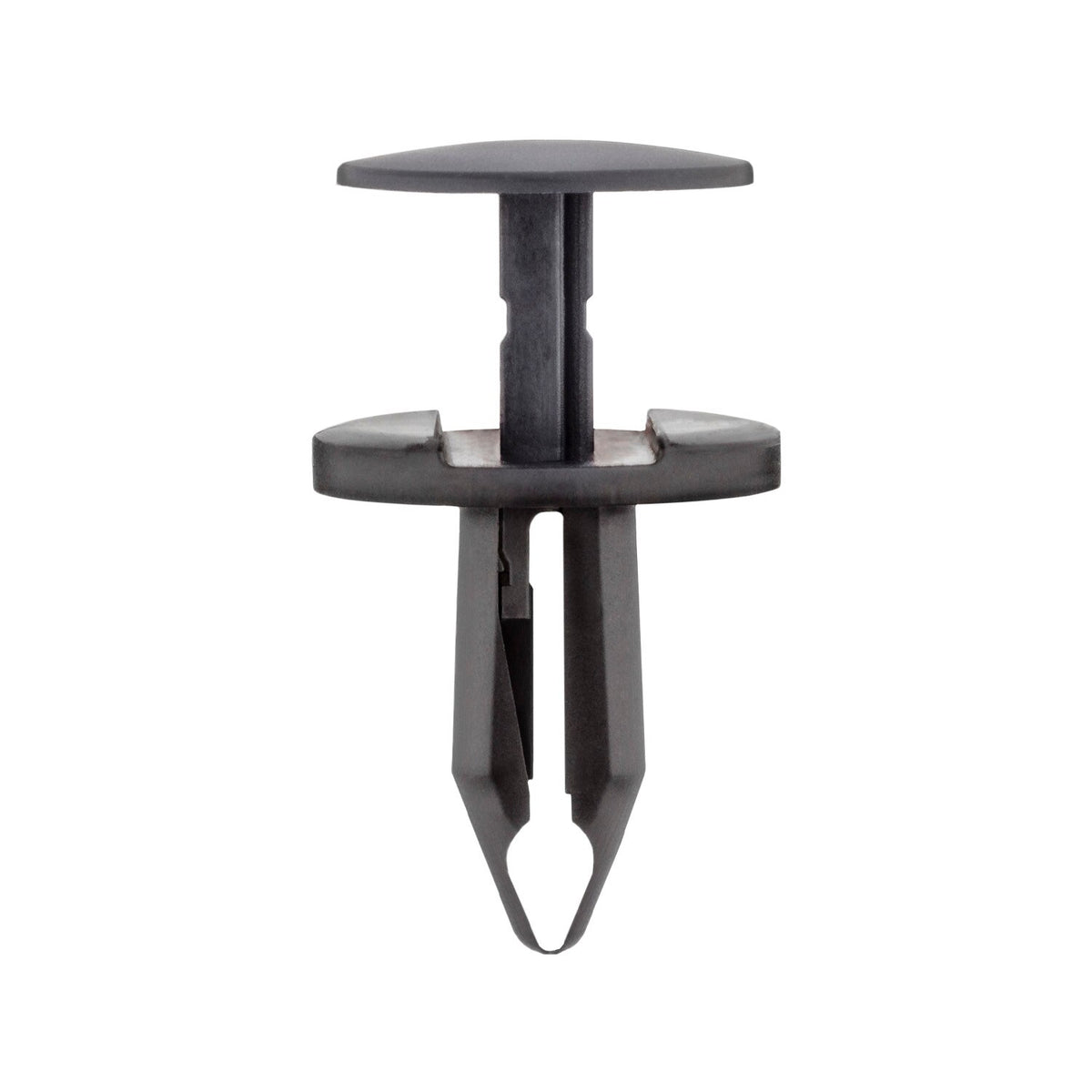 7mmx18mm Black Nylon Push-Type Retainer, 18mm Head