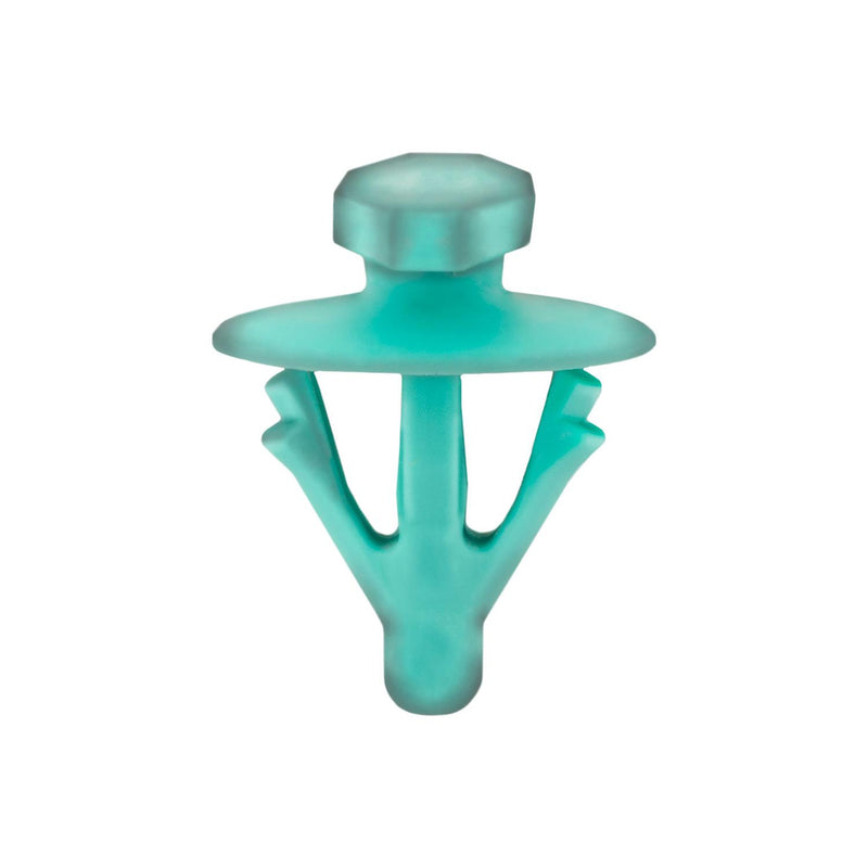 8mmx9.5mm Green Nylon Weatherstrip Retainer, 11mm Head