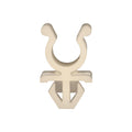 9mm White Nylon Hood Prop Rod Clip