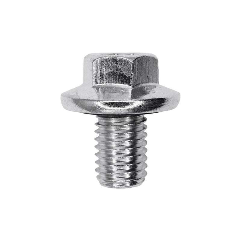 M12-1.75x17mm Rubber Oil Drain Plug with Gasket, Zinc