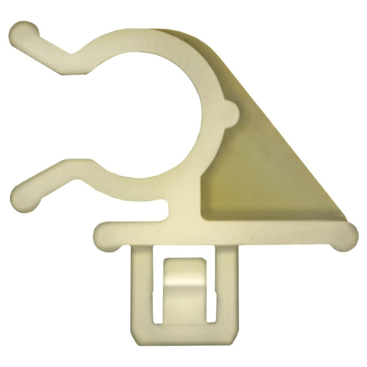 8mm White Nylon Hood Prop Rod Clip