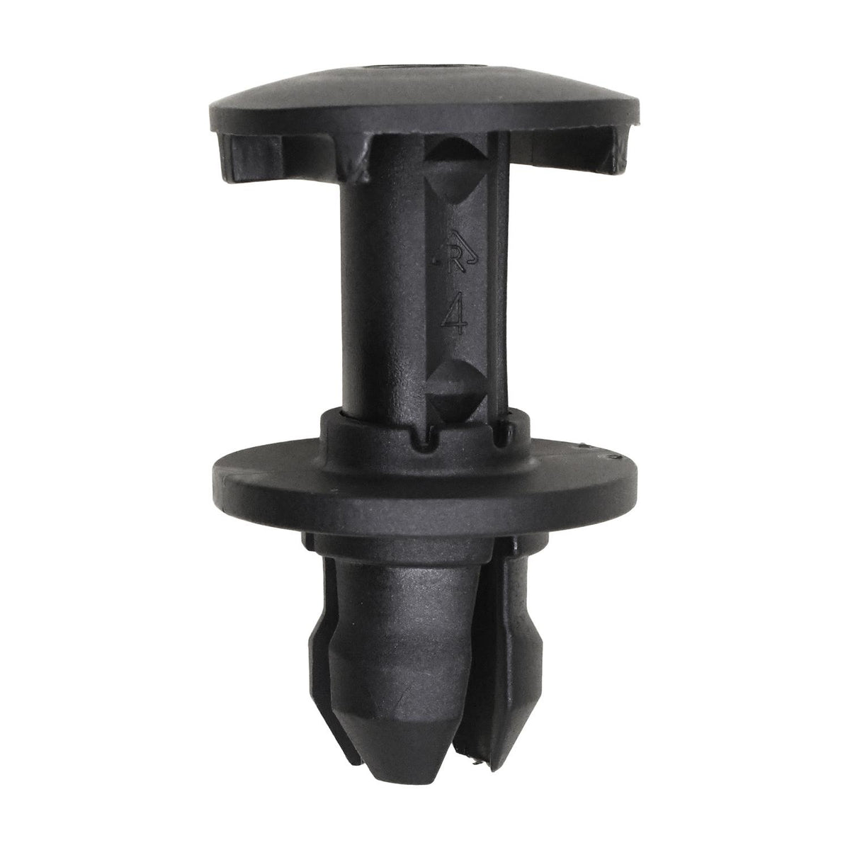 12.5mmx14mm Black Nylon Push-Type Retainer, 21.5mm Head