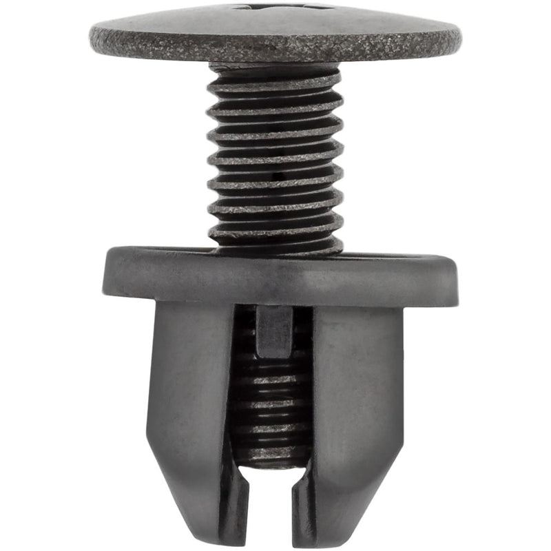 9mm Squarex10mm Black Nylon Screw Type Retainer, 15mm Head