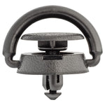 8mmx10mm Black Nylon Push-Type Retainer, 24mm Head