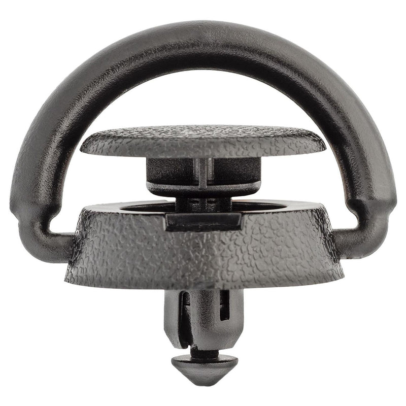 8mmx10mm Black Nylon Push-Type Retainer, 24mm Head