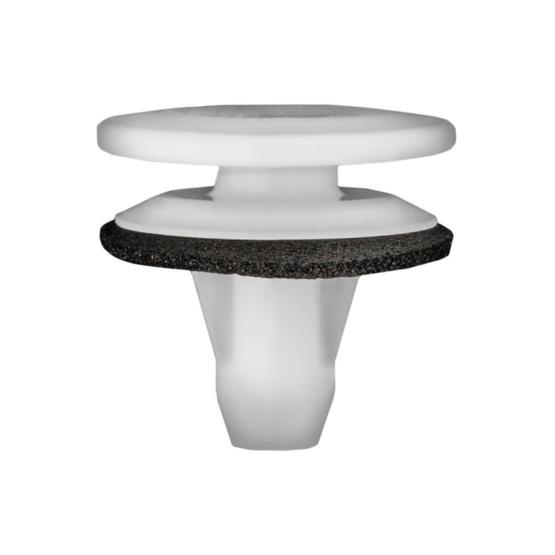 6mmx11mm White Nylon Molding Retainer with Sealer, 15mm Head