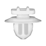 8mmx8mmx8mm White Nylon Molding Clip, 15mm Head