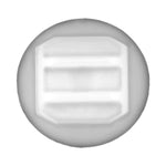 8mmx8mmx8mm White Nylon Molding Clip, 15mm Head