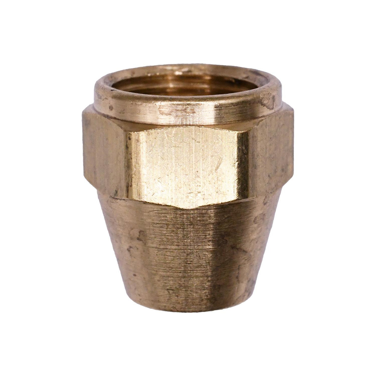 3/8" Brass Nuts, 45 Degree-Short Sae Flare