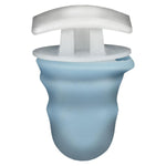 13mm Blue & White Nylon Door Molding Clip with Rubber Grommet