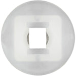 M5.5 White Nylon Screw Grommet, 16mm Head