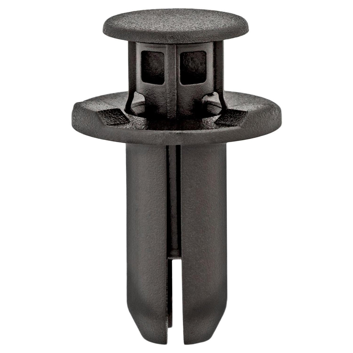 10mmx21mm Black Nylon Push-Type Retainer, 20mm Head