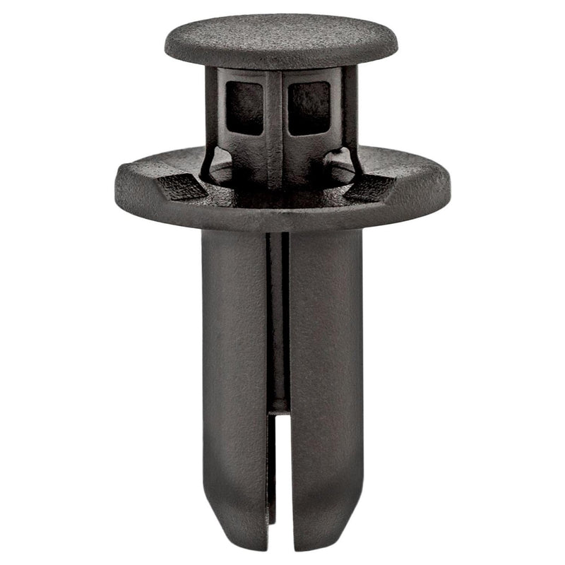 10mmx21mm Black Nylon Push-Type Retainer, 20mm Head