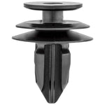 9.3mmx14mm Black Nylon Rear Bumper Garnish Retainer, 18mm Head