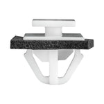 11mm White Nylon Molding Clip Fender, Body Side & Rocker