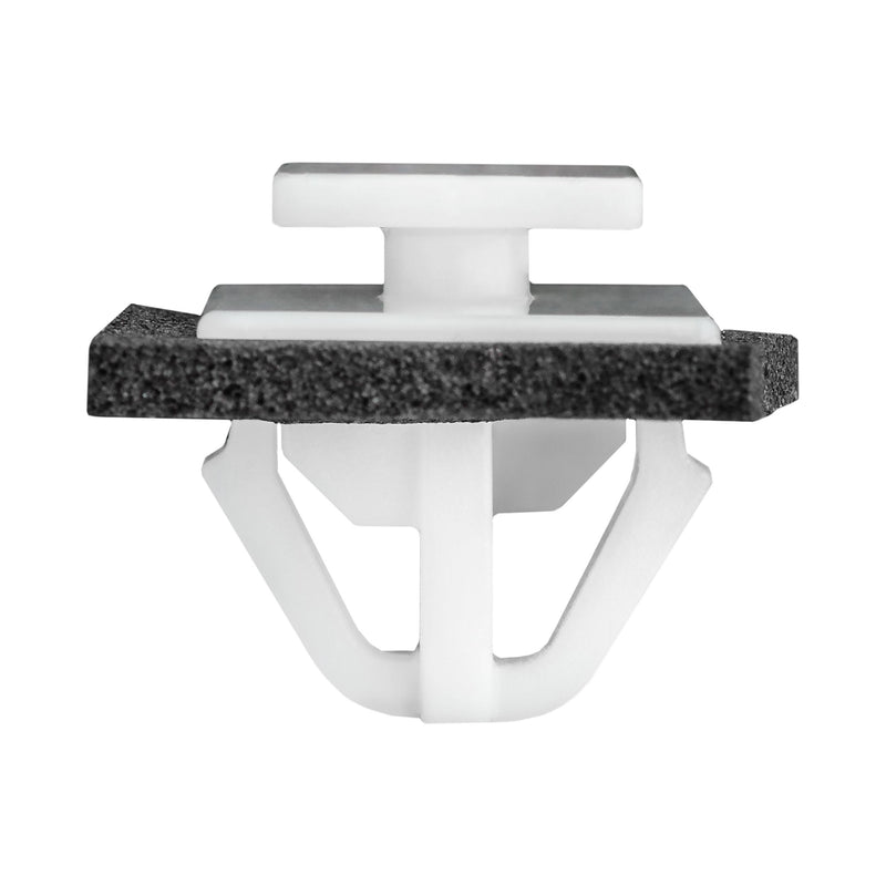 11mm White Nylon Molding Clip Fender, Body Side & Rocker