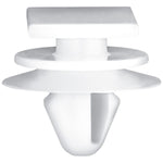 8.5mmx9mm White Nylon Door Scuff Plate Retainer, 18mm Head