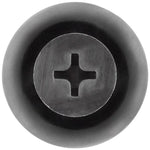 9mmx9mmx13mm Black Nylon Push-Type Rocker Molding Retainer, 18mm Head