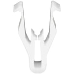 White Nylon Instrument Side Panel Clip