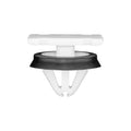 9mmx11mm White Nylon Molding Clip with Sealer Body Side & Exterior Trim, 19mm Head
