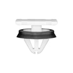 9mmx11mm White Nylon Molding Clip with Sealer Body Side & Exterior Trim, 19mm Head