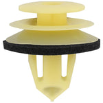 9.5mmx13mm Yellow Nylon Retainer with Sealer Garnish, 18mm Head